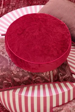 Online Pip Studio Zierkissen Rund Quiltey Days Rosa