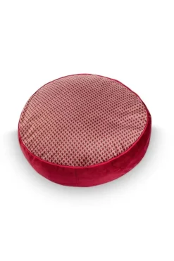 Online Pip Studio Zierkissen Rund Quiltey Days Rosa