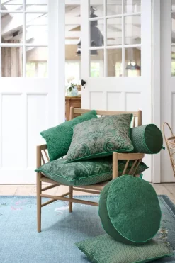 Hot Pip Studio Zierkissen Rund Quiltey Days Grun