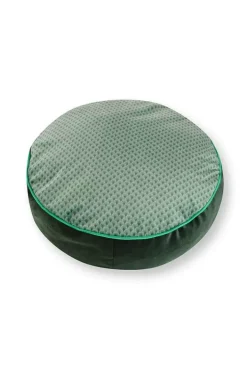 Hot Pip Studio Zierkissen Rund Quiltey Days Grun